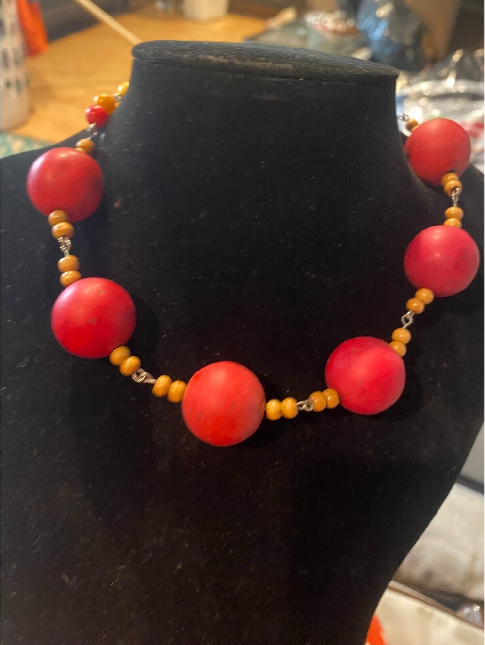 vintage boho statement necklace